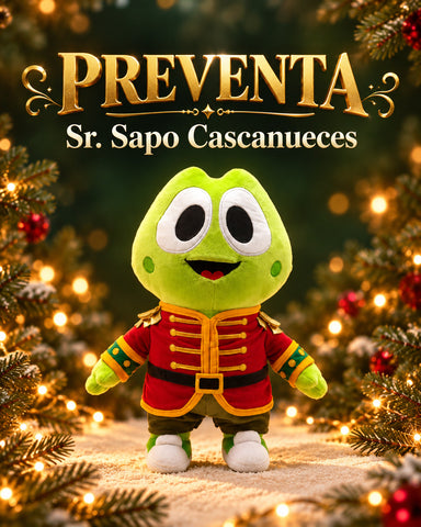 Sr. Sapo, Cascanueces, Navidad, Peluche