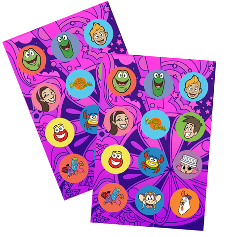 Stickers Oficiales de Atención Atención - Pack de 24 Pegatinas