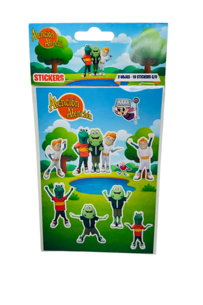 Stickers Oficiales de Atención Atención Edición Troquelado - Pack de 20 Pegatinas