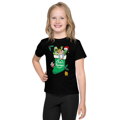 Camiseta para niños Youth Bota Navidad